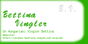 bettina vingler business card